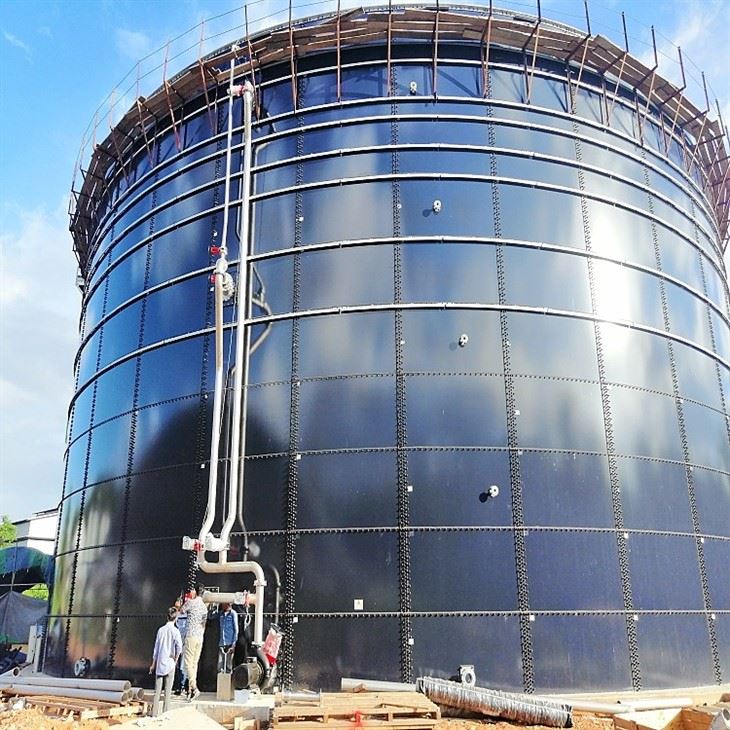 Glass Fused To Steel Bolted Tank