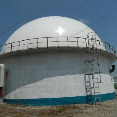 Dual membrānas gāzes kupoli metāna glabāšanai